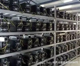 An advanced mining rig setup with efficient power distribution and cooling systems