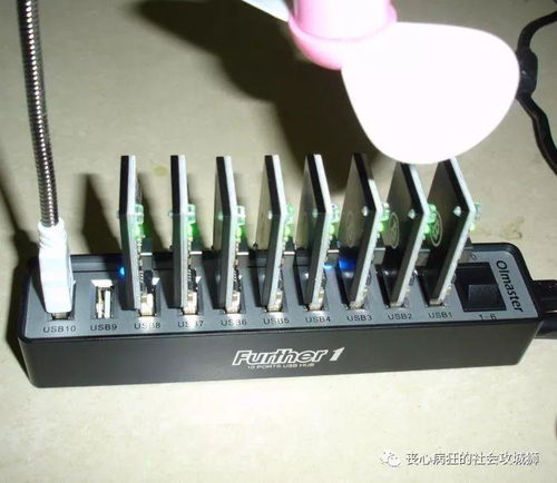 A close-up of a mining rig, highlighting the intricate components and cooling solutions.